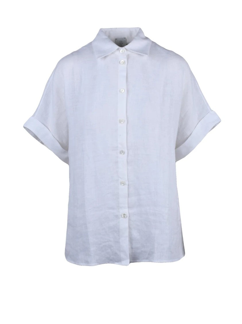Eleventy White Women Linen Shirt