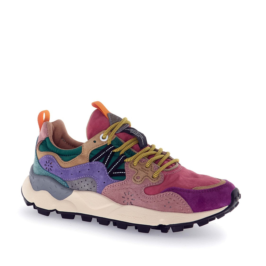 Flower Mountain Yamano Sneakers - Antique Pink Fuxia Powder/Lilac