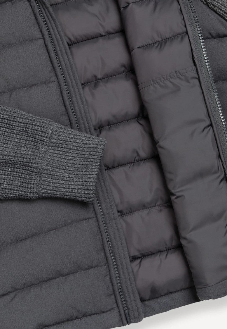 Colmar Padded Hooded Knitted Sleeves Quilted Jacket