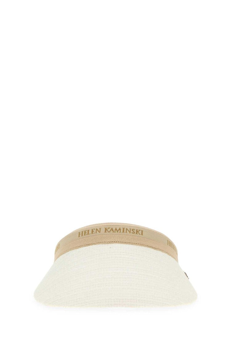 Helen Kaminski White Boucle Carter Visor