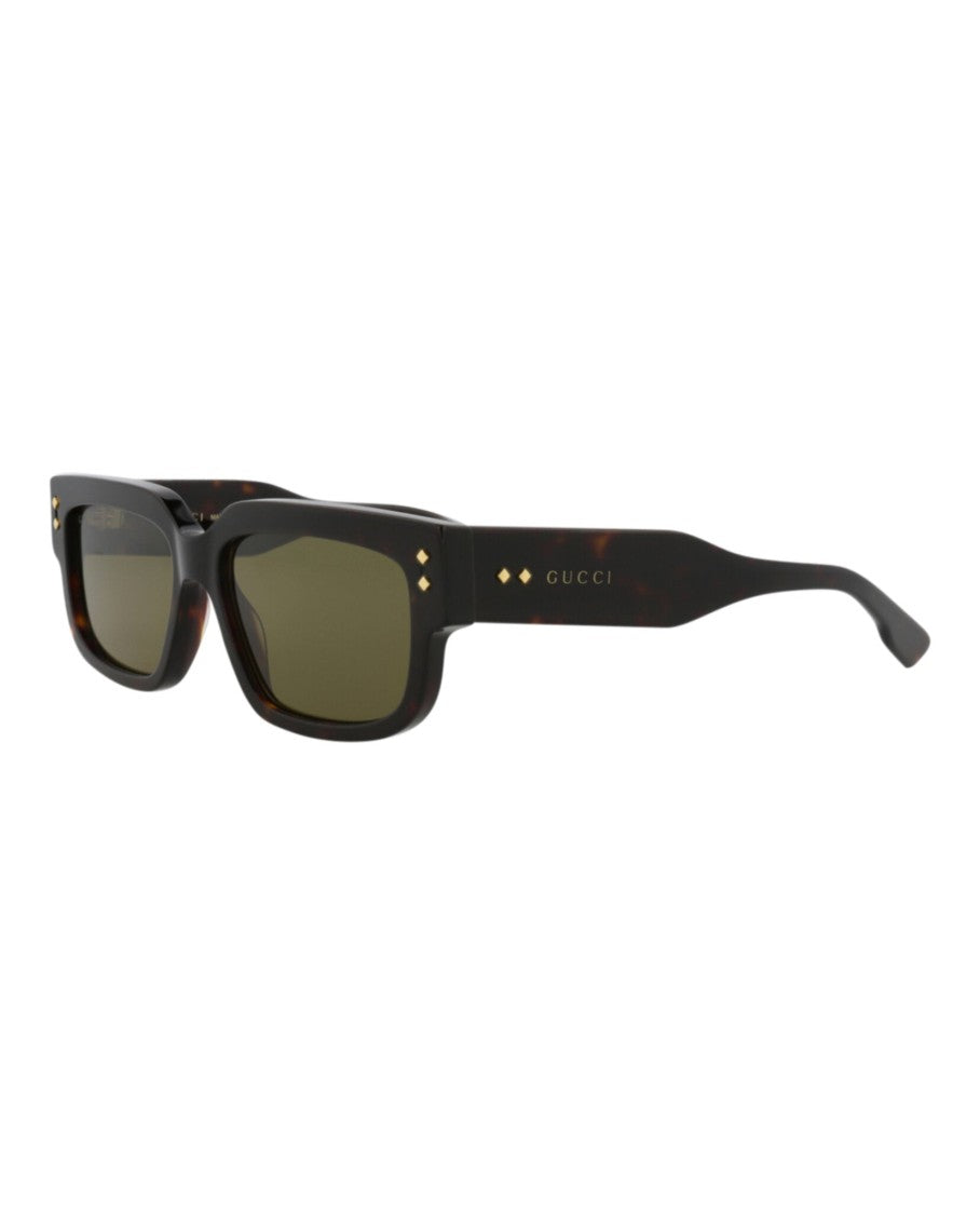 Gucci Square-Frame Acetate Sunglasses With Tortoiseshell Finish