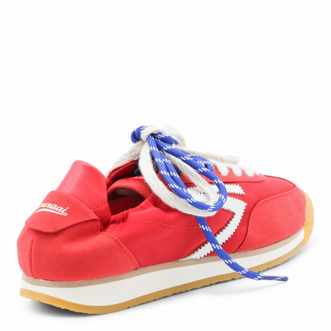 Puraai Minimalistic White Sneakers With Beige