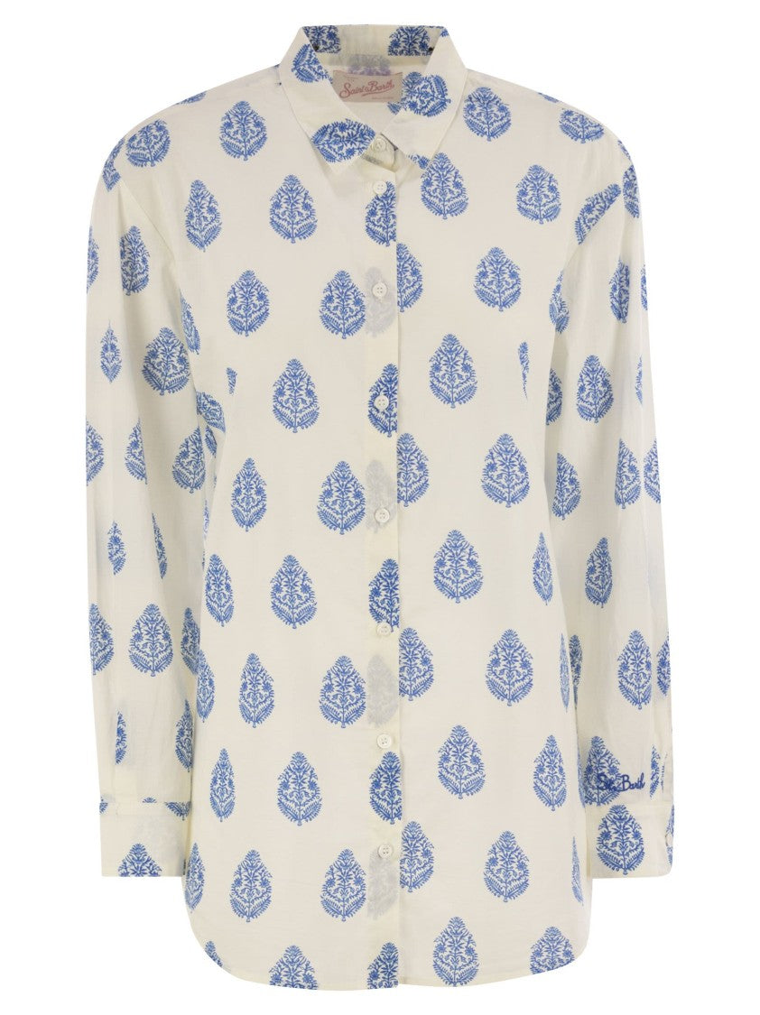 Mc2 Saint Barth Brigitte - Shirt With Paisley Pattern