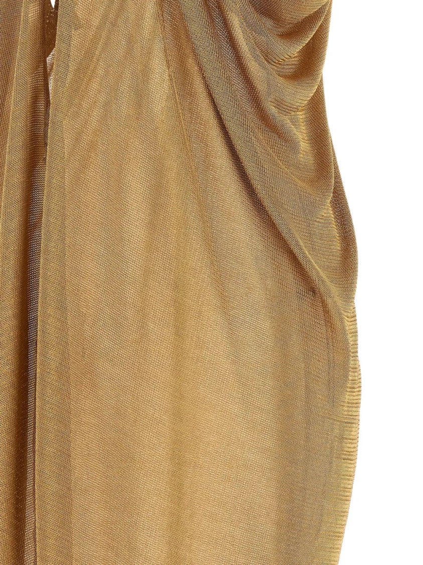 Alberta Ferretti Flowing Maxi Dress With Halter Neckline And Keyhole Detail