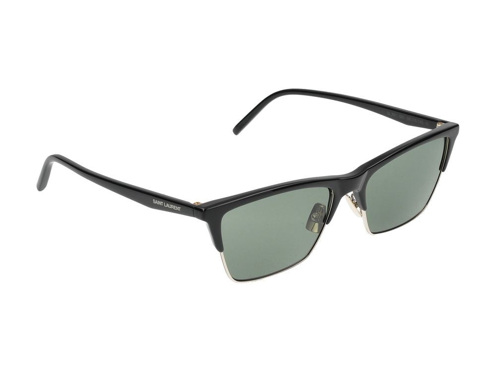 Saint Laurent Black Tinted Lenses Rectangular Frame Sunglasses