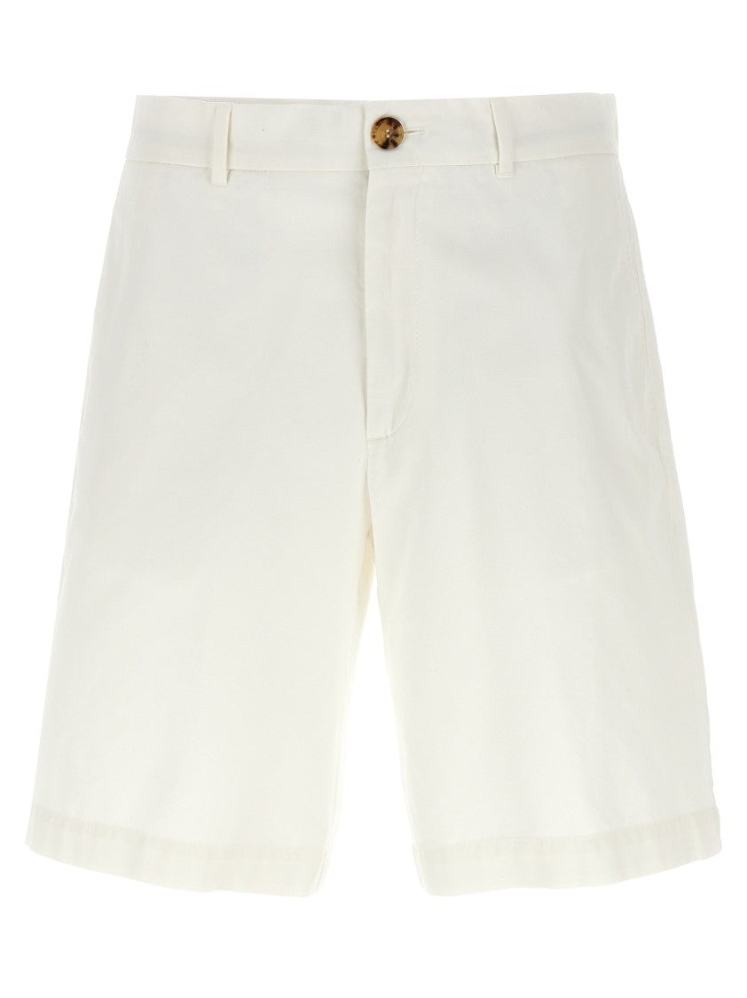Brunello Cucinelli Garment-Dyed Cotton Bermuda Shorts