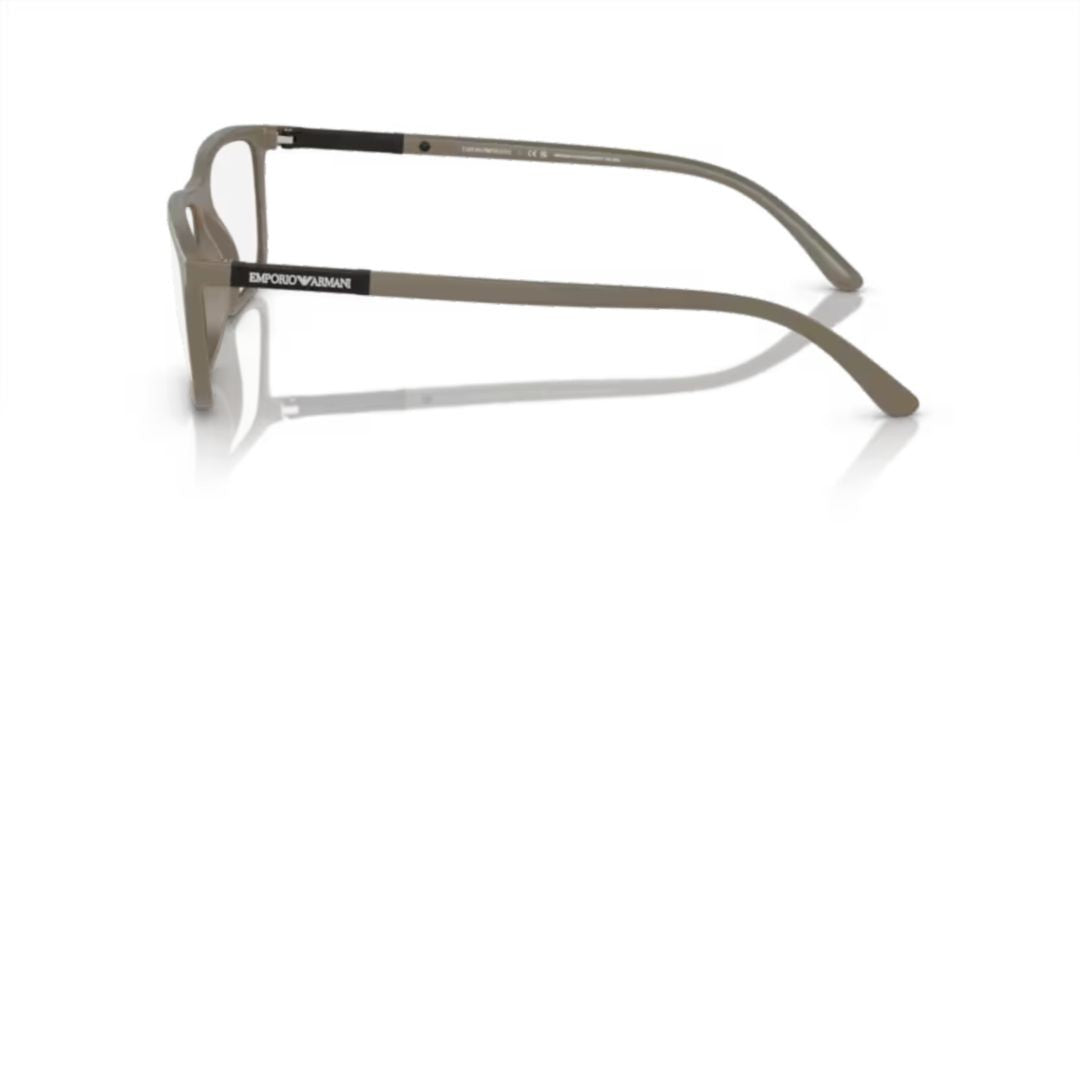 Emporio Armani 4160 Sole Rectangular Eyeglasses With Matte Frame