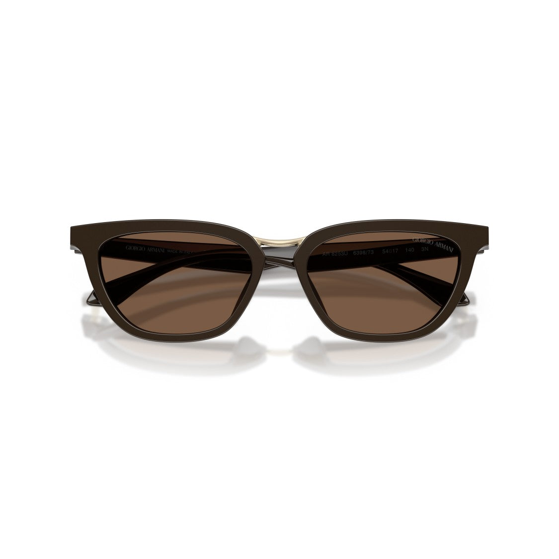 Giorgio Armani 0Ar8253u Angular Acetate Sunglasses With Gold Metal Bridge