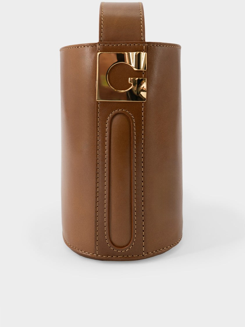 Gherardini Lisa Small Structured Brown Bucket Bag