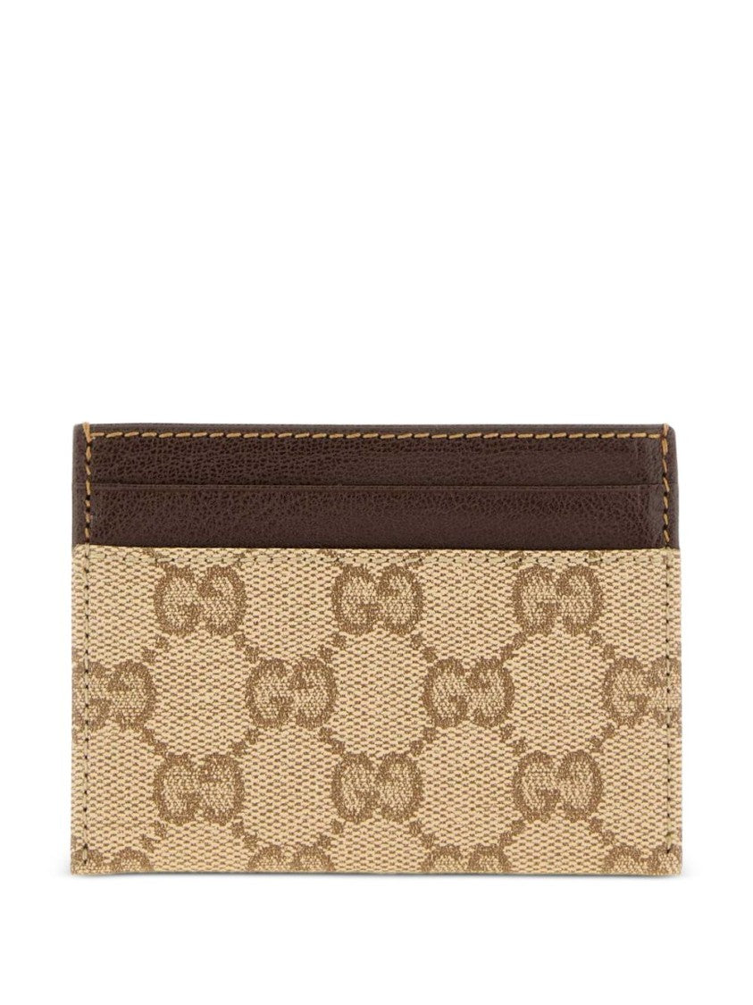 Gucci Beige Interlocking Double-G Canvas Wallet