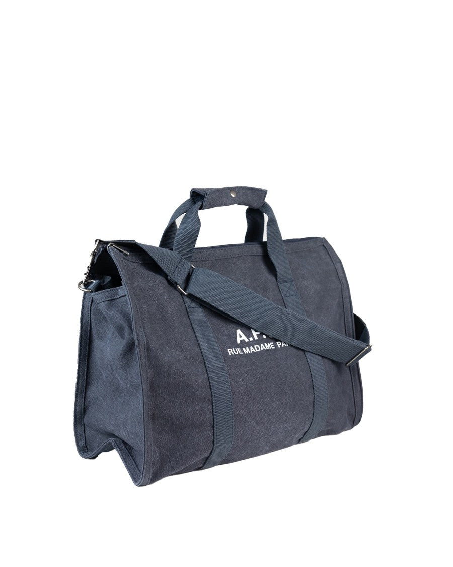A.P.C. Gym Recuperation Shoulder Bag In Indigo