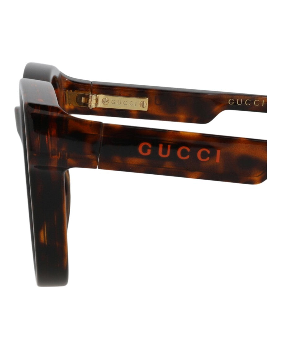 Gucci Round-Frame Tortoiseshell Sunglasses With Gradient Lenses