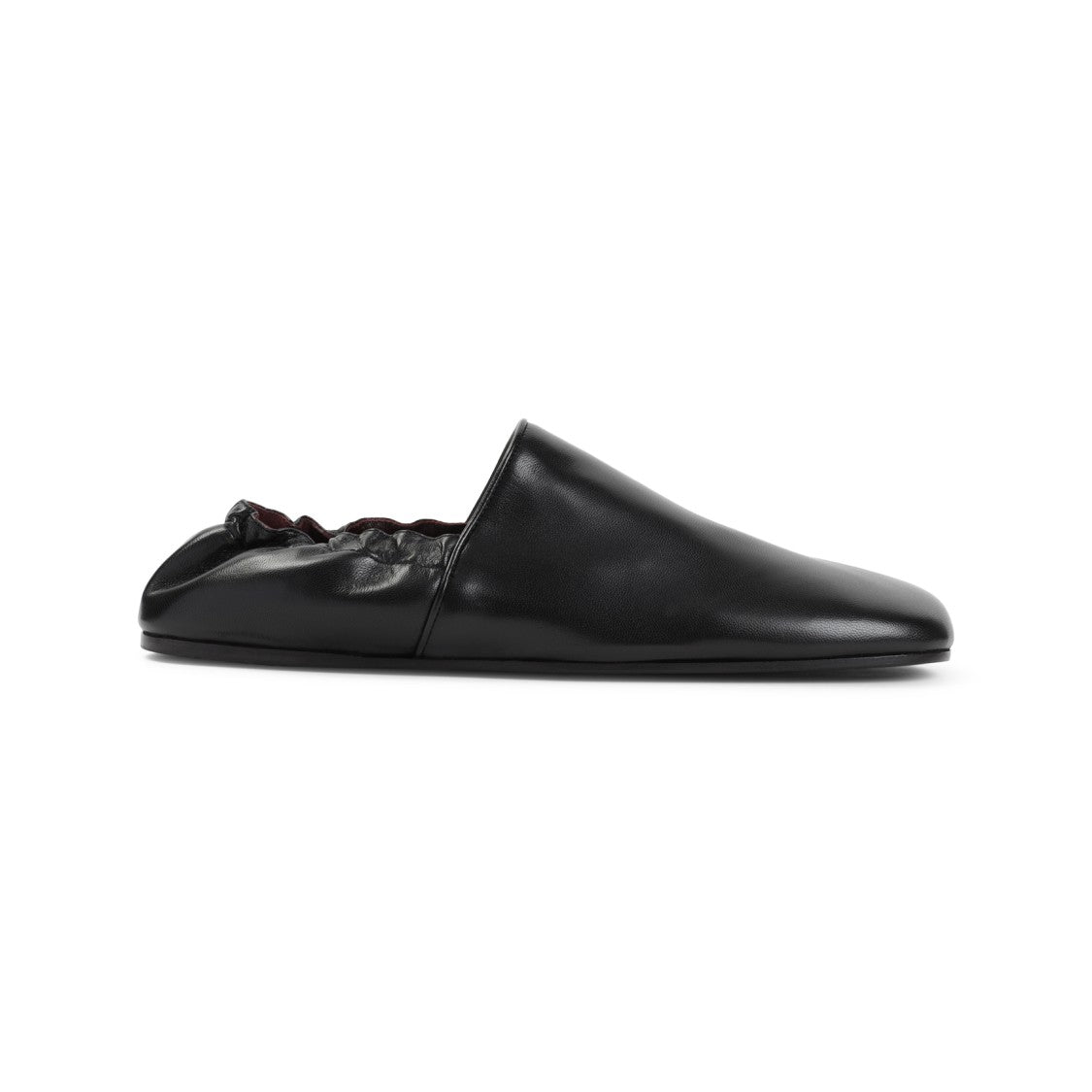 Khaite Slip-On Black Goat Leather Flats