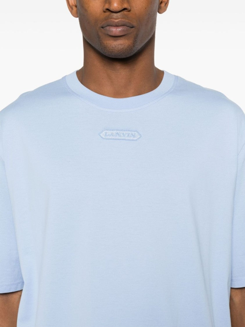 Lanvin Cornflower Blue Cotton Jersey T-Shirt