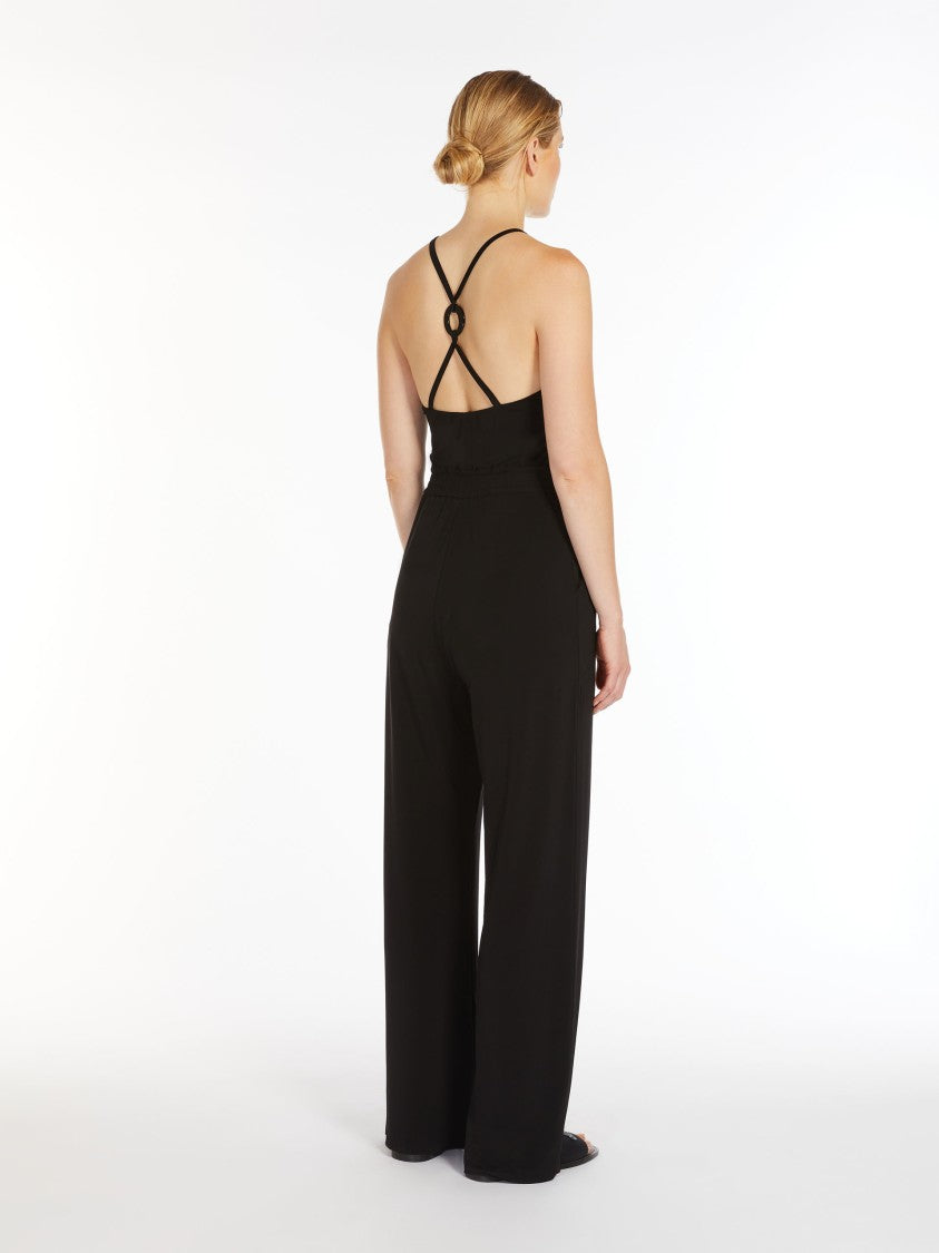 Max Mara Sleeveless Stretch Jersey Jumpsuit