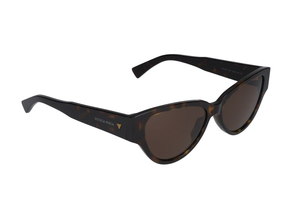 Bottega Veneta Havana Rich Havana Brown Cat-Eye Sunglasses