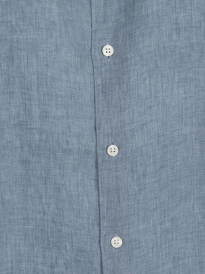 Orlebar Brown Button-Down Linen Shirt With Textured Finish