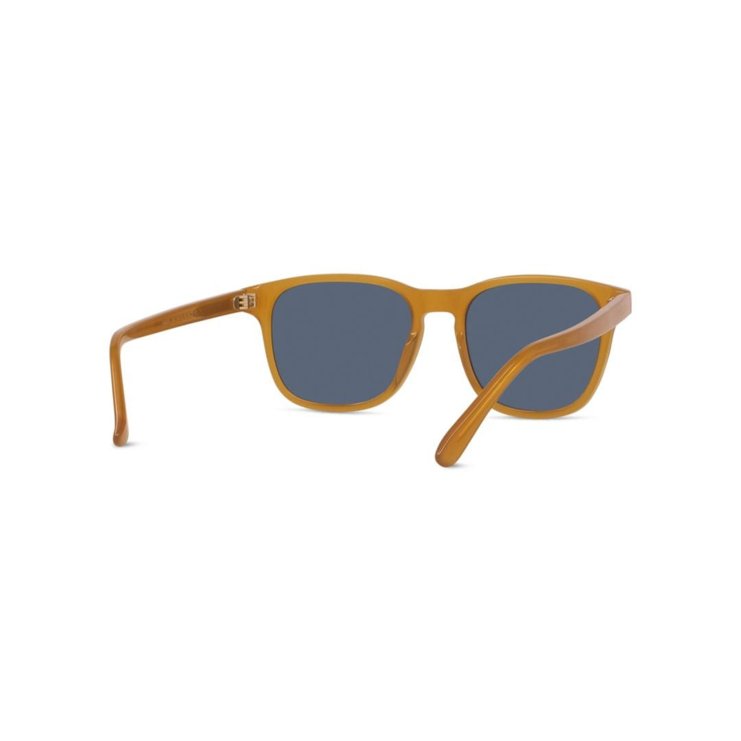 Vuarnet Vu40012i Classic Square Frame Sunglasses In Warm Amber