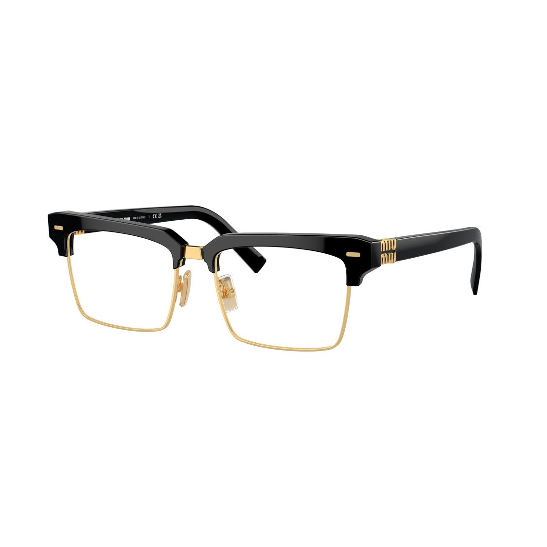 Miu Miu 0Mu 11Xv Bold Rectangular Frame Sunglasses