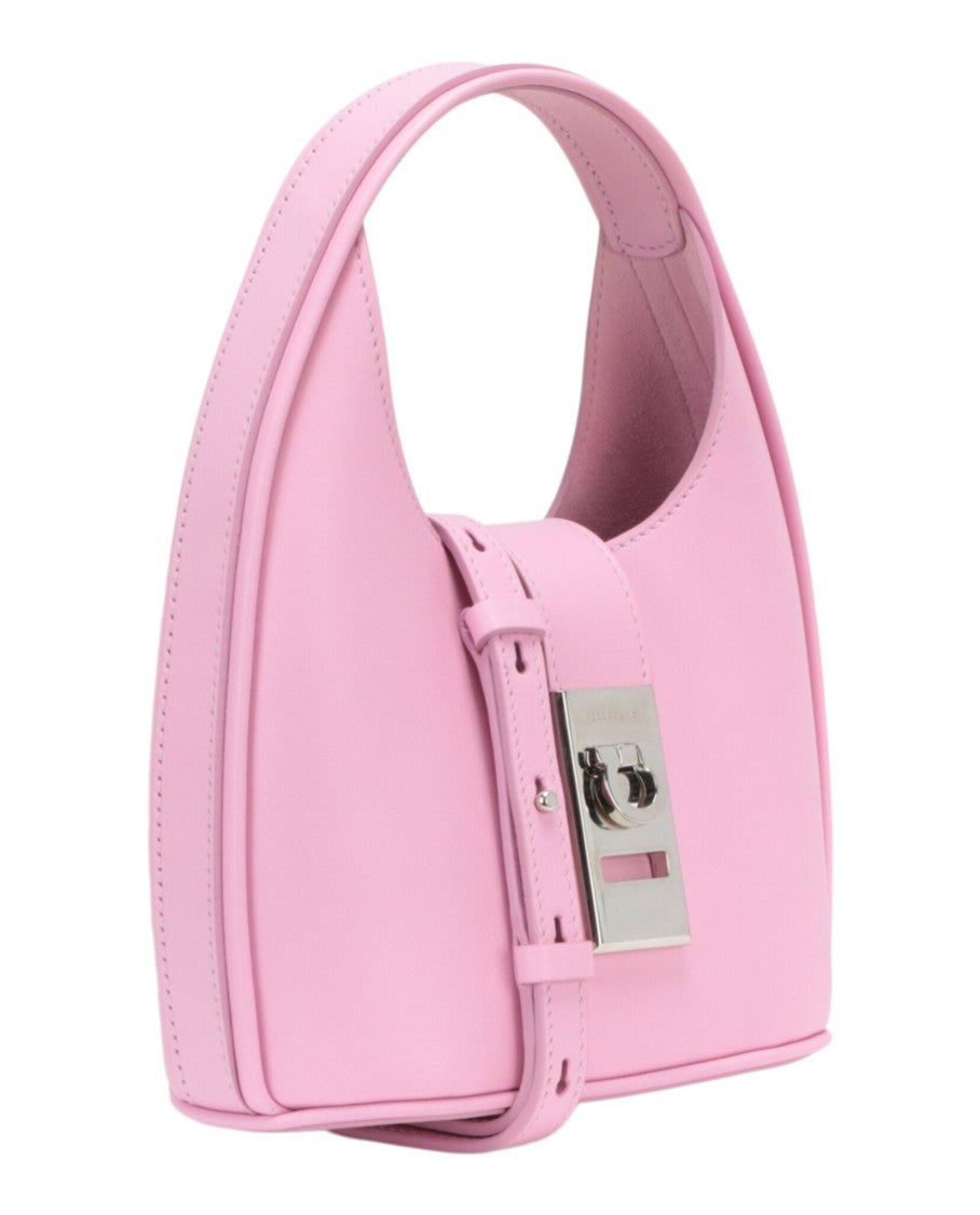 Ferragamo Archive Gancini Leather Hobo Bag
