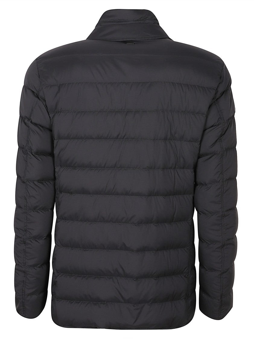 Herno Quilted Black Padded Blazer Style Coat