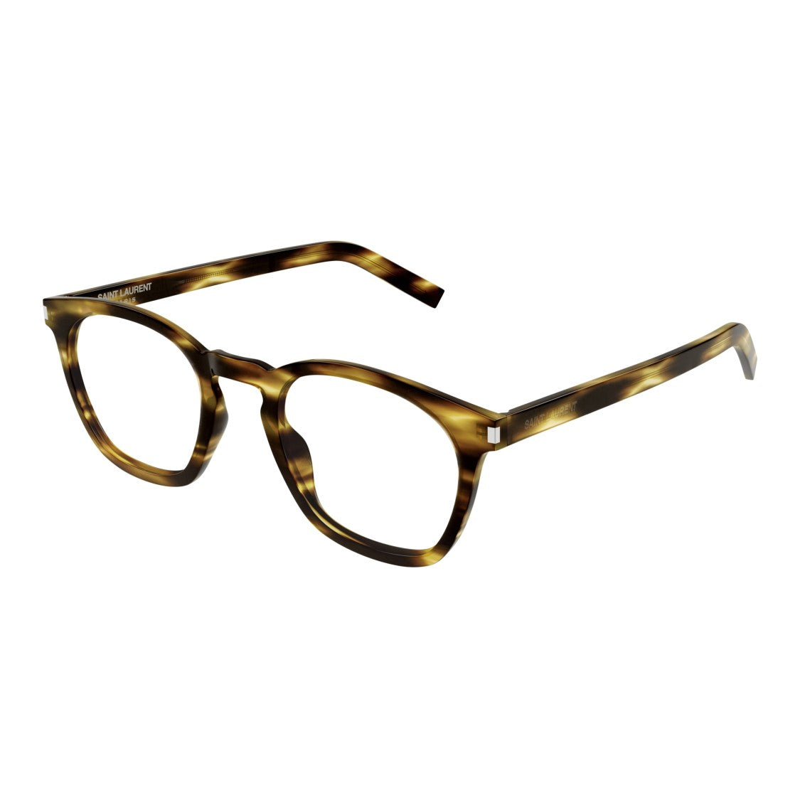 Saint Laurent Sl 30 Slim Tortoiseshell Patterned Slim Frame Eyeglasses
