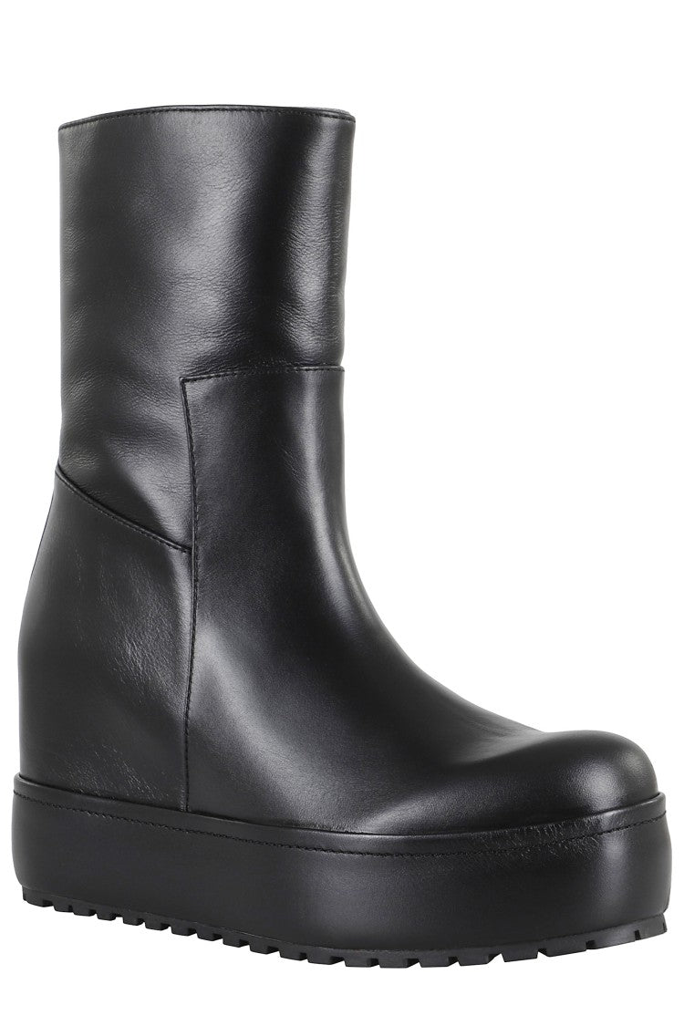 Paloma Barceló Disa Black Leather Ankle Boots