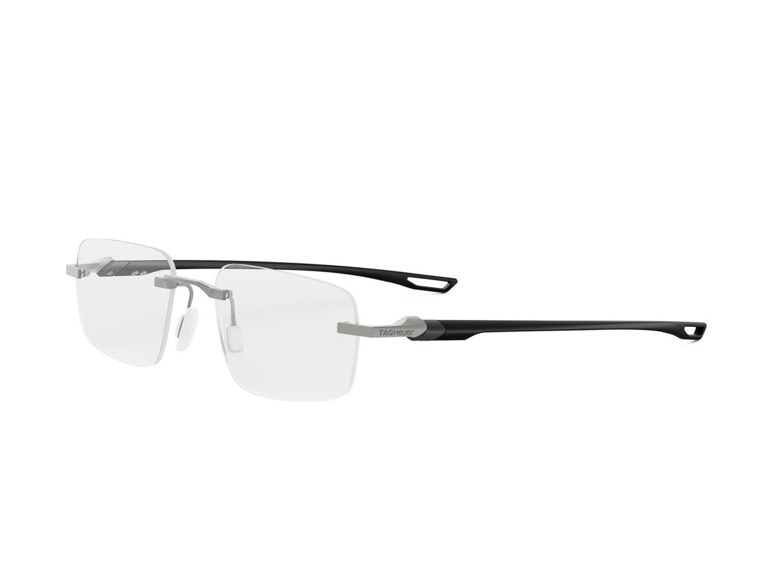 Tag Heuer Silver Th50026u Rimless Rectangular Eyeglasses