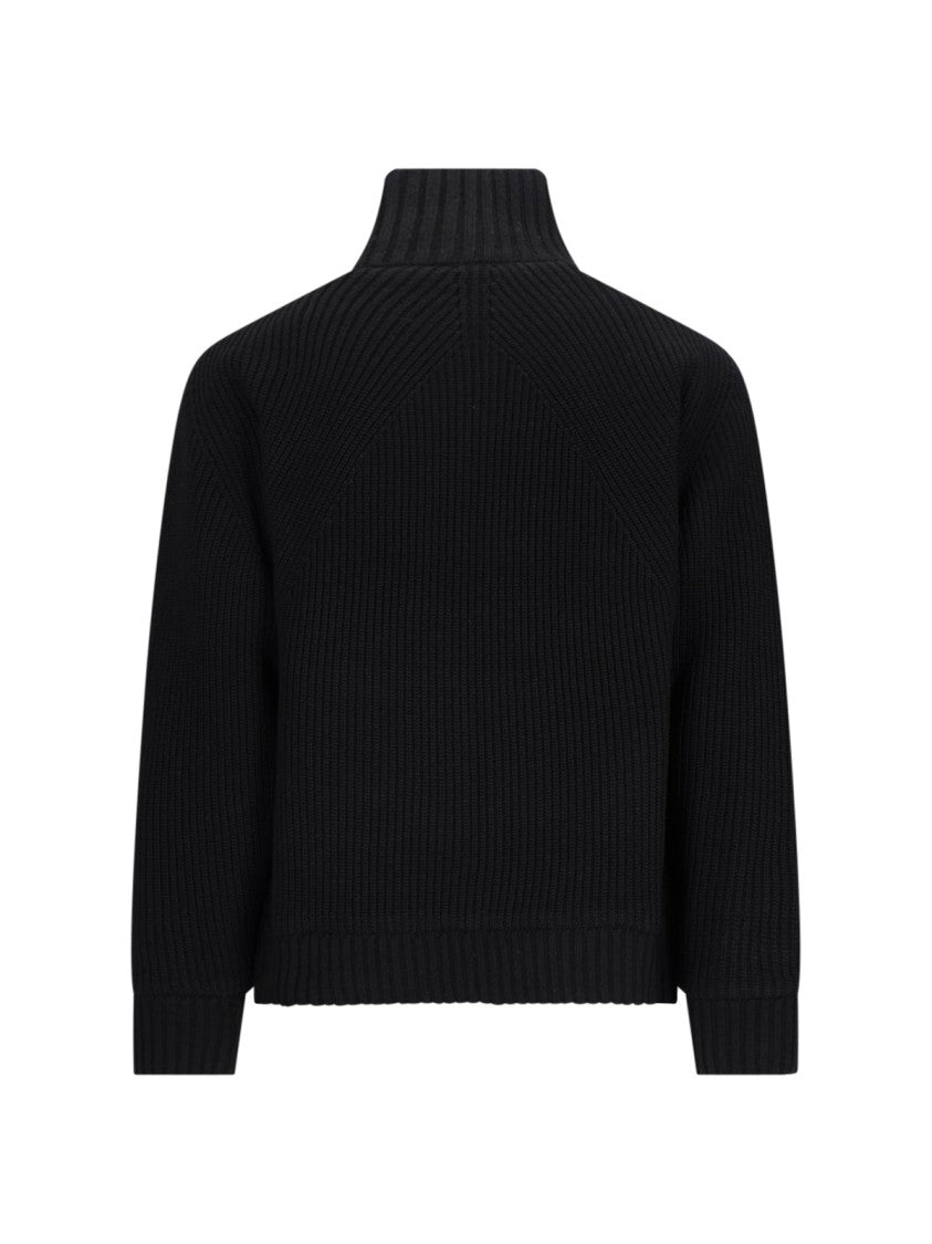 Carhartt Wip Black Banley High-Neck Ribbed Wool-Blend Sweater