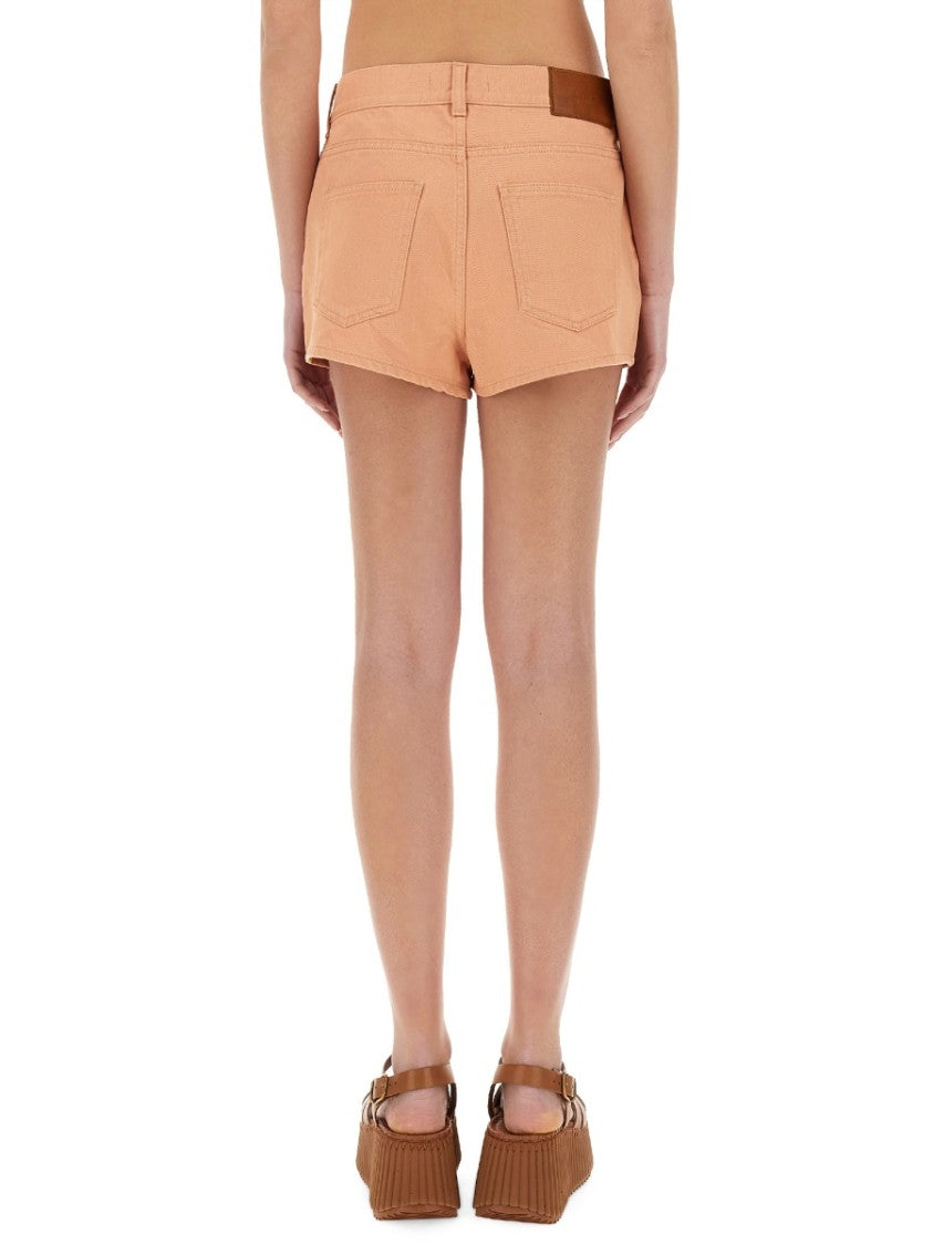 Chloé Classic Mid-Thigh Cotton Shorts With Timeless Silhouette