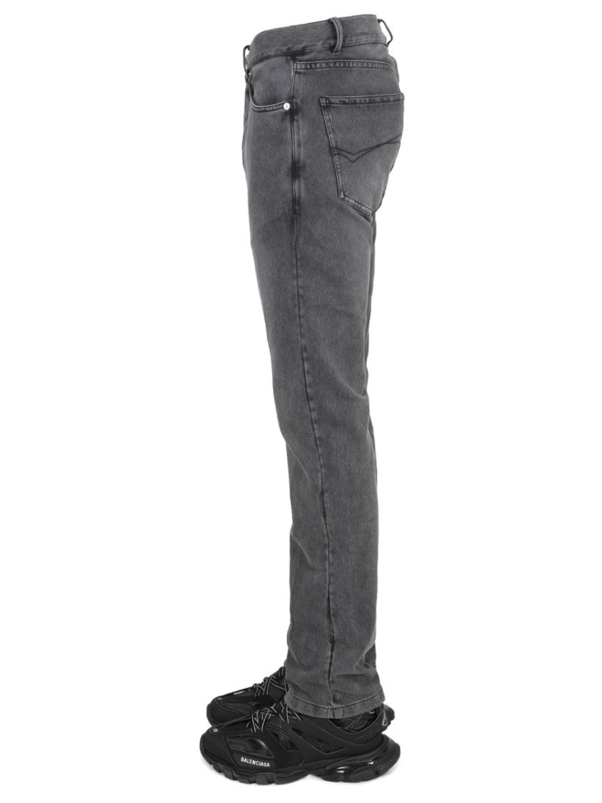 Balenciaga Traditional Fit Jeans With Patch Logo Detail