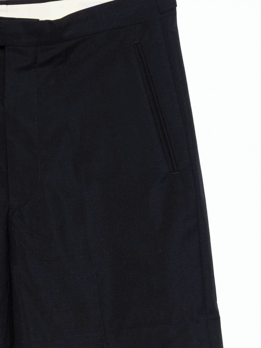 Prada Mohair-Wool Tailored Shorts