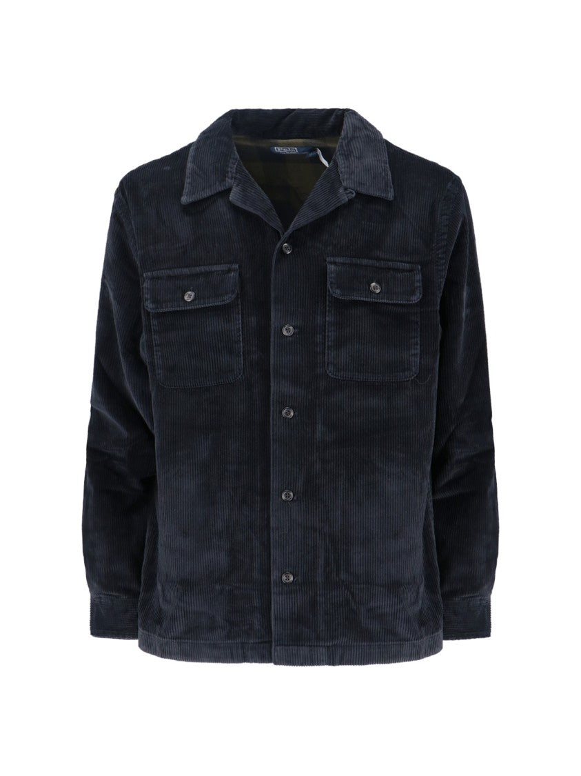 Polo Ralph Lauren Velvet Shirt – Navy Blue