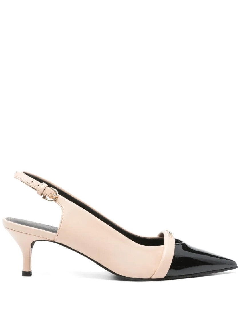 Furla Two-Tone Slingback Pumps With Design