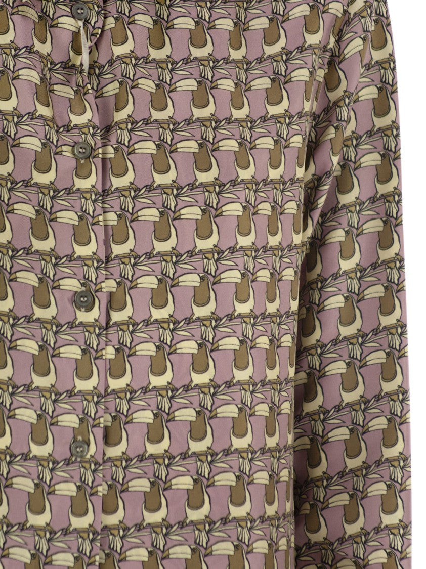 Max Mara Times - Reversible Printed Silk Shirt