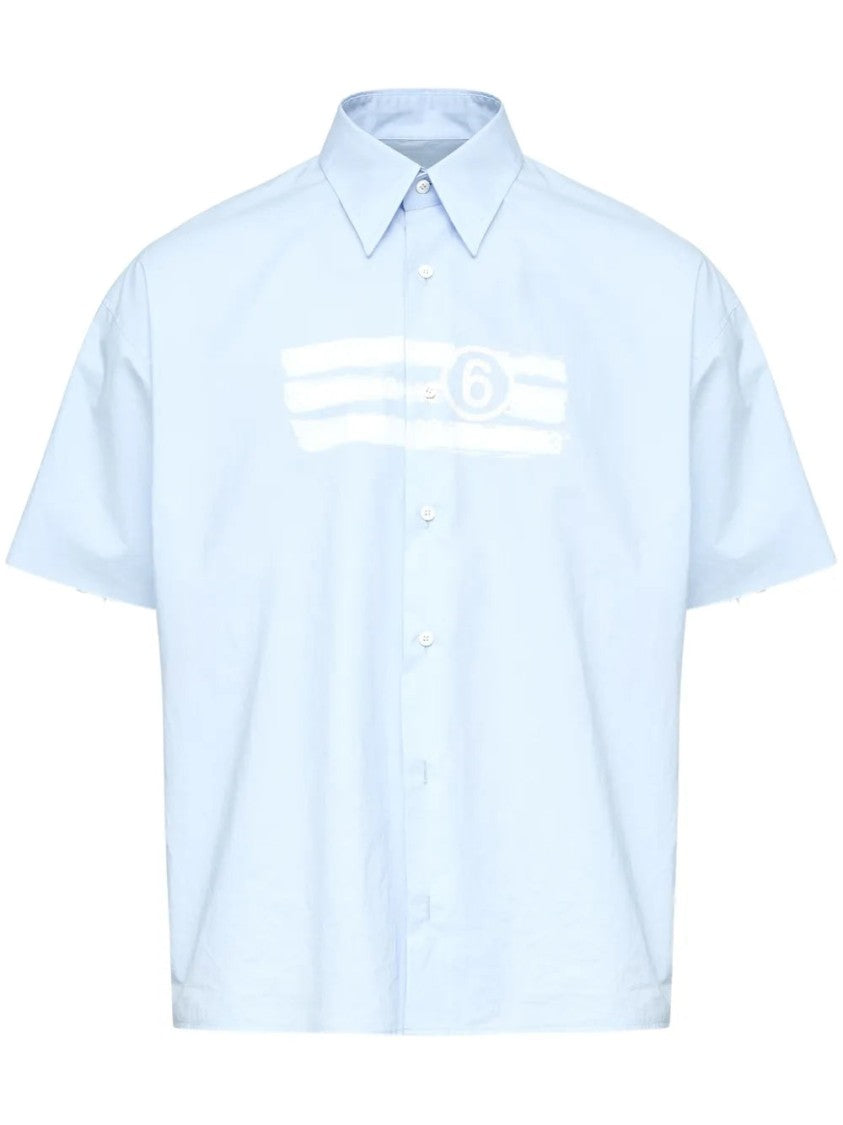 Mm6 By Maison Margiela Numbers-Motif Shirt