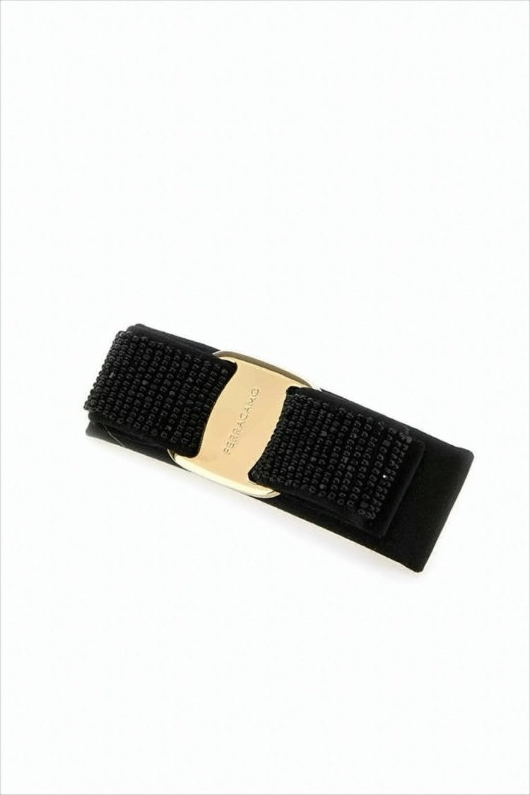 Salvatore Ferragamo Textured Bow Hair Barrette