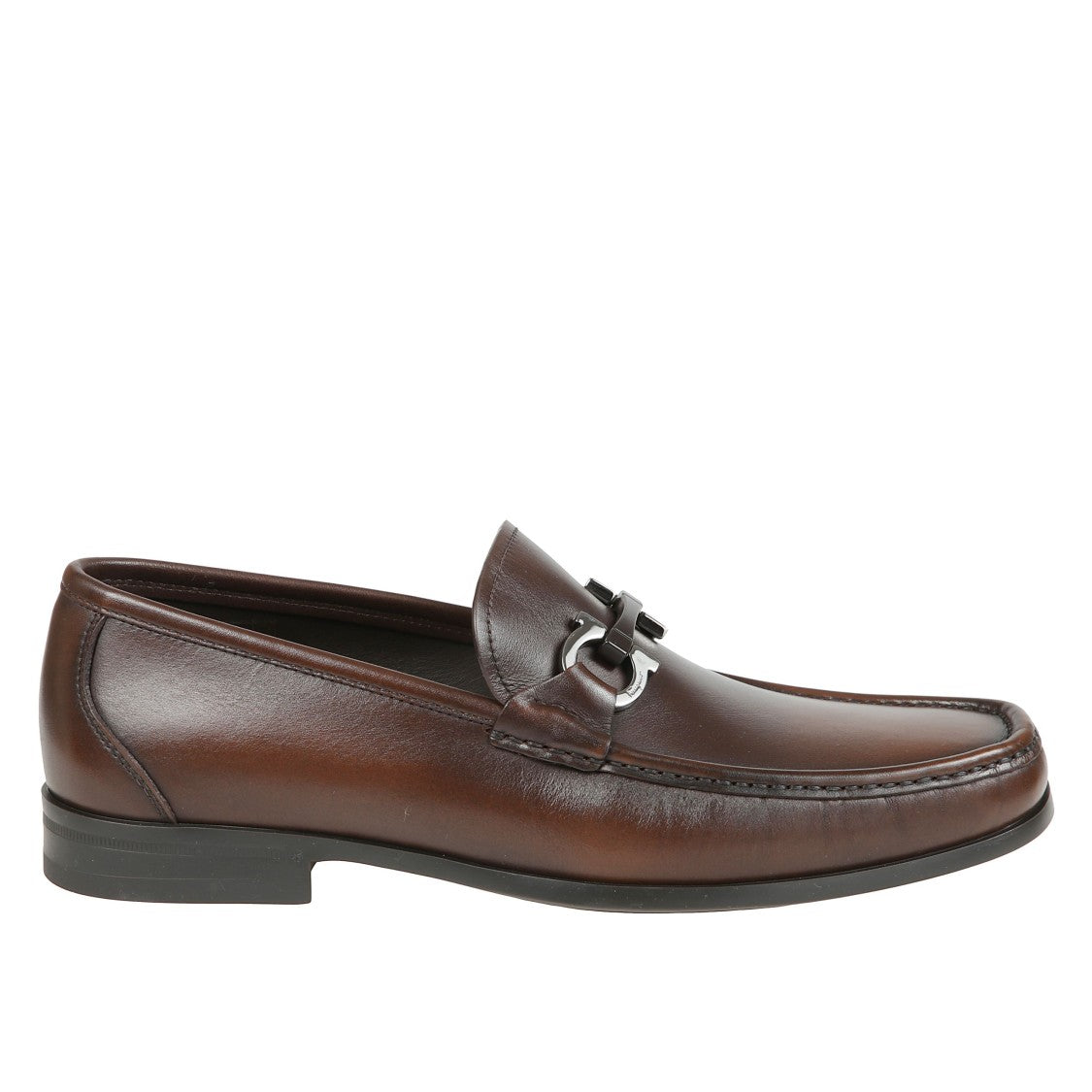 Ferragamo Gancini Loafers Rubber Sole