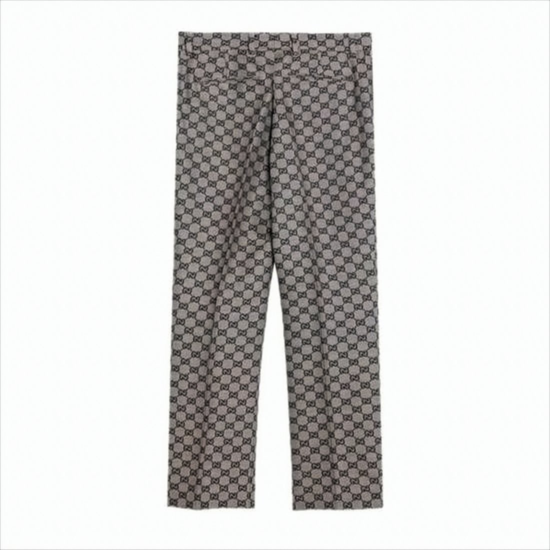 Gucci Geometric Pattern Straight-Leg Pants