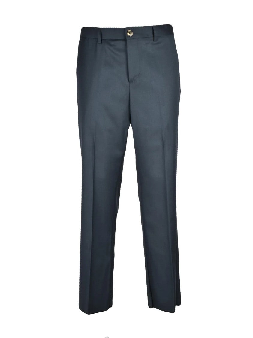 Officina Milanese Green Technical Blend Formal Pants