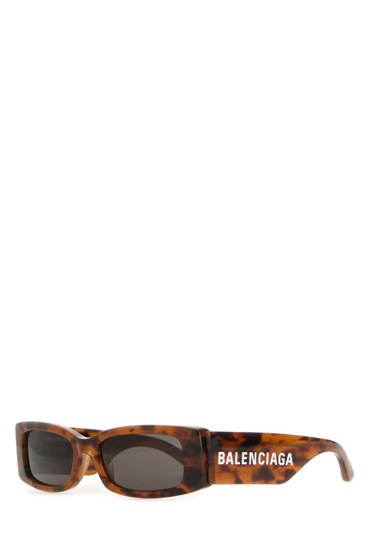 Balenciaga Printed Acetate Max Rectangle Sunglasses