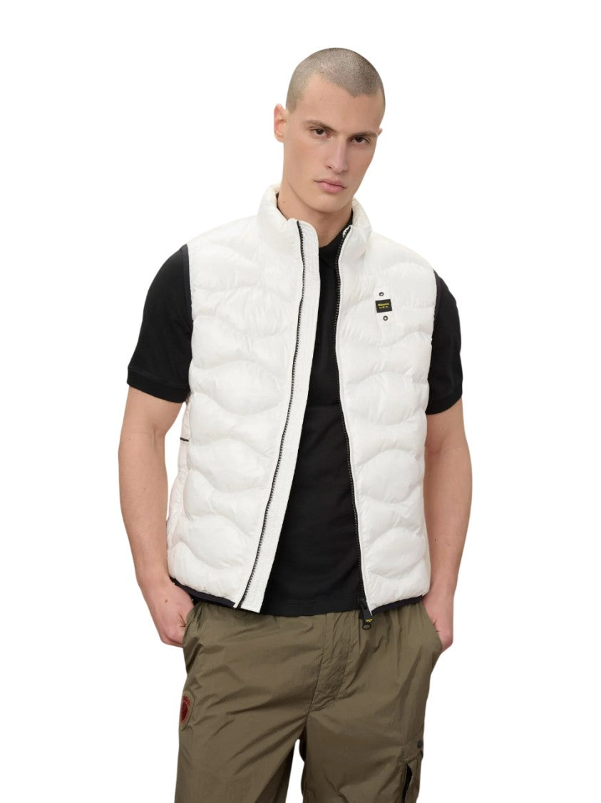 Blauer Wave Quilted Sleeveless Padded Vest