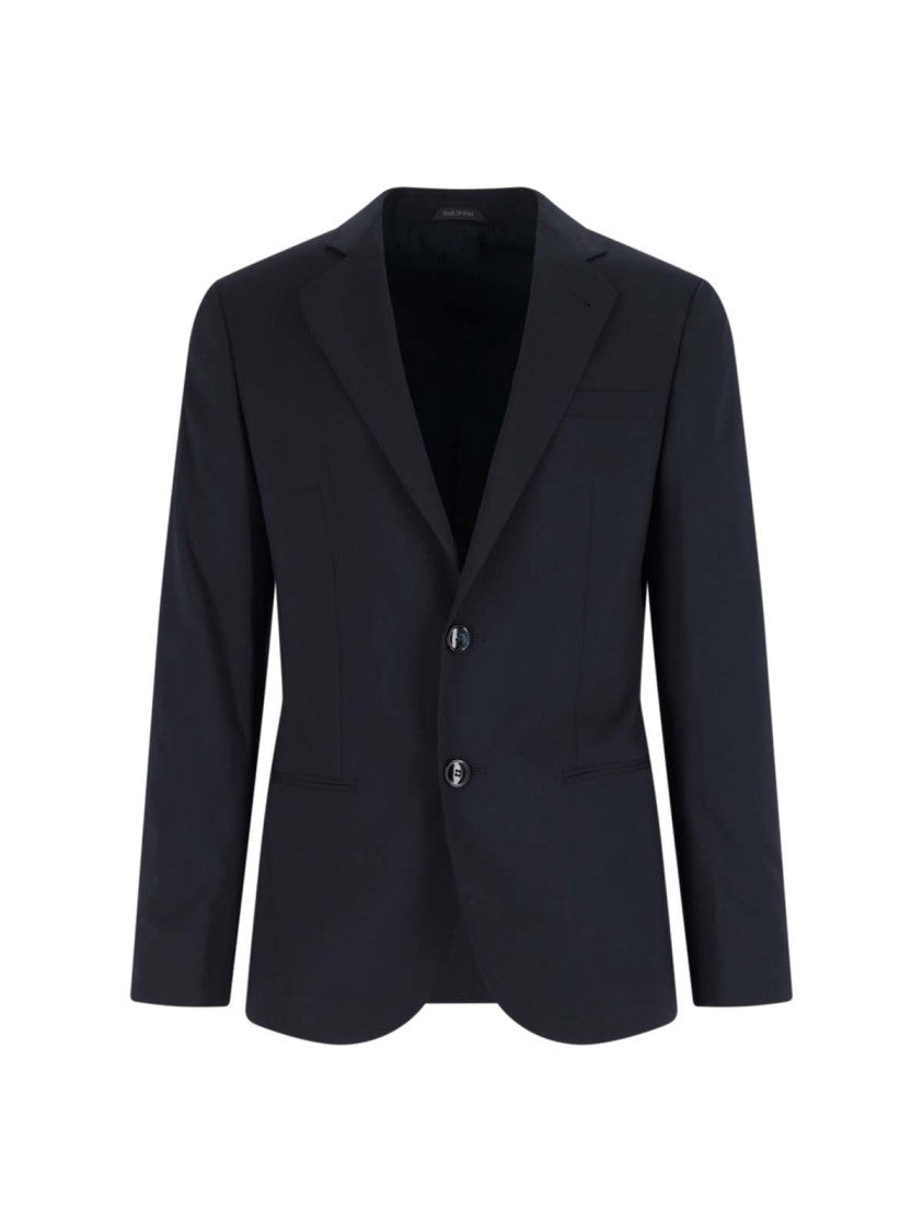 Giorgio Armani Navy Virgin Wool Tailored Suit
