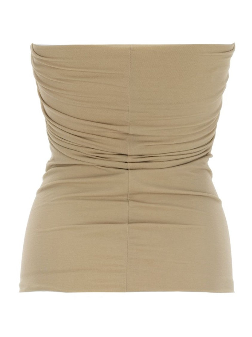 Rick Owens Alannah Prong Ruched Bustier Top