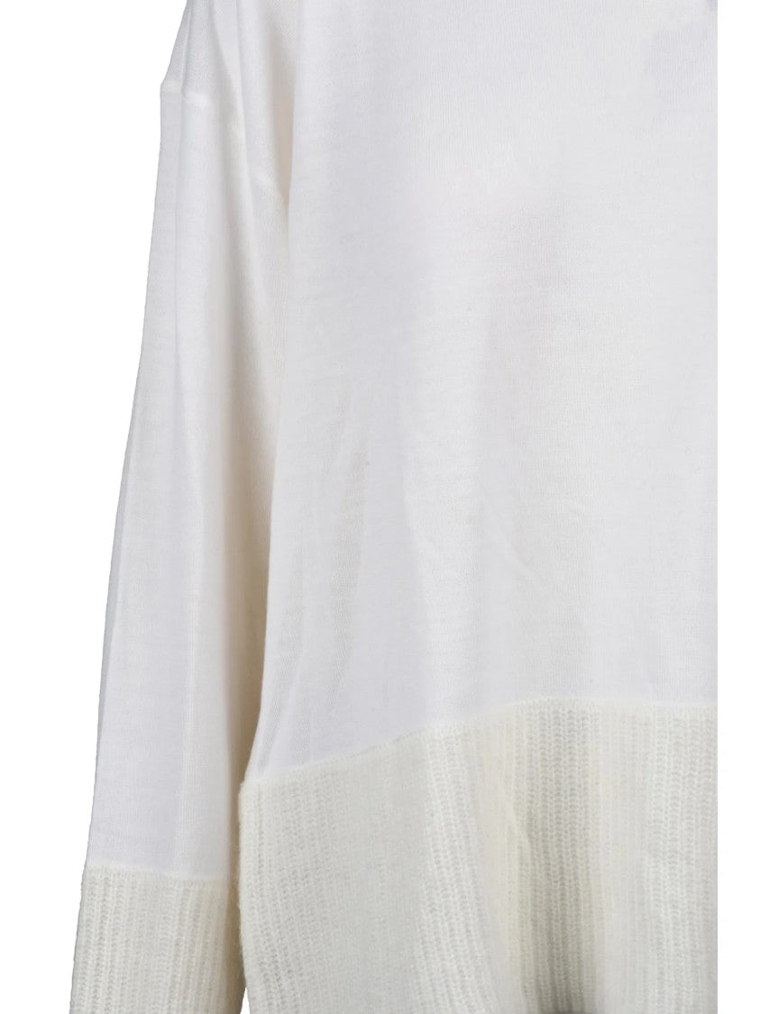Armani Exchange Crew Neck Pullover With Ribbed Detailing