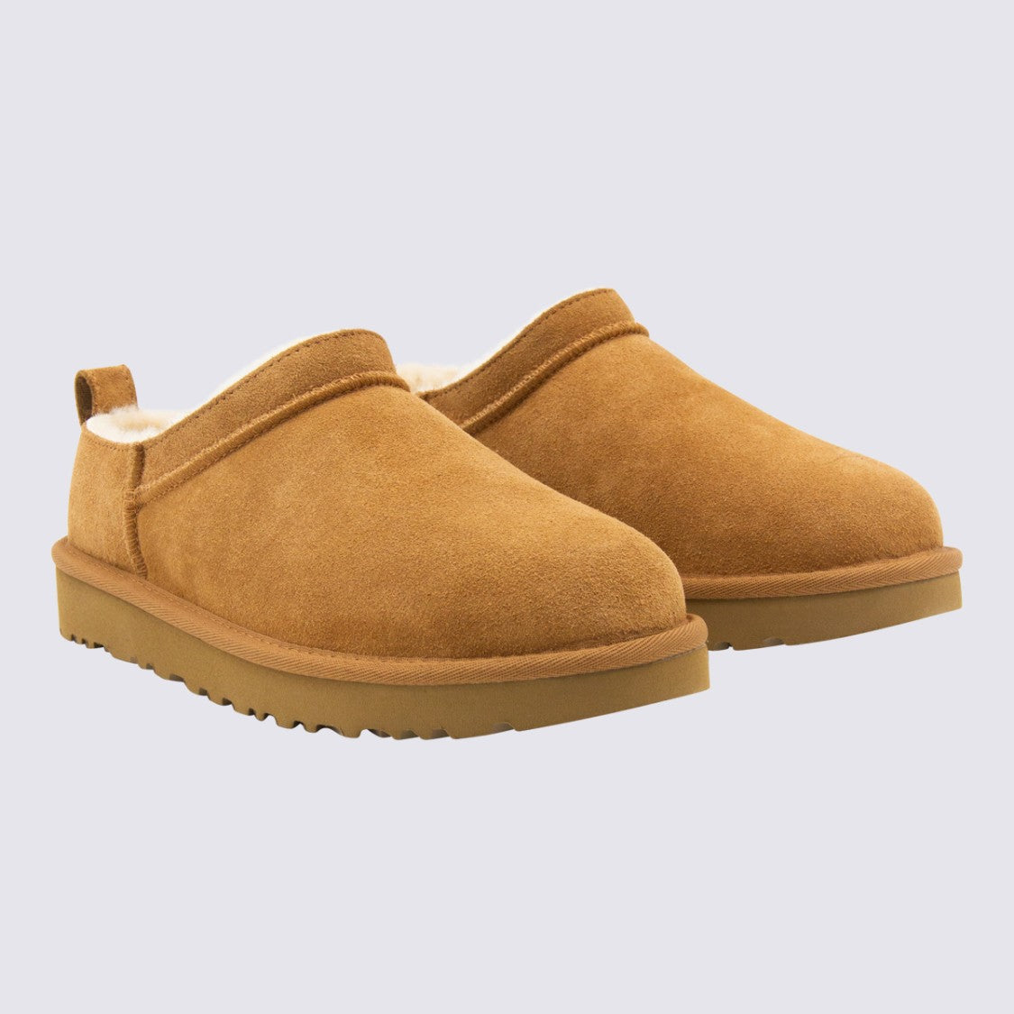 Ugg Low-Cut Slip-On Suede Boots With Plush Lining
