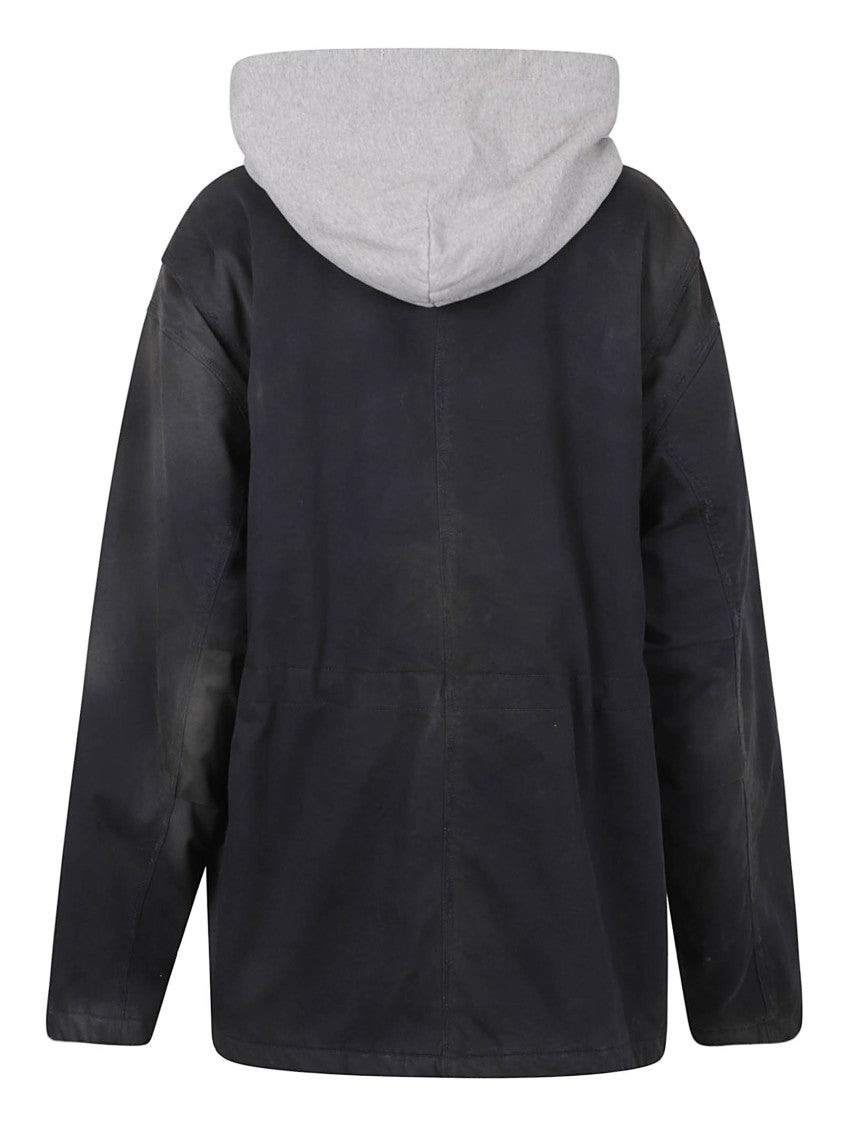 Balenciaga Relaxed Fit Blue Coat