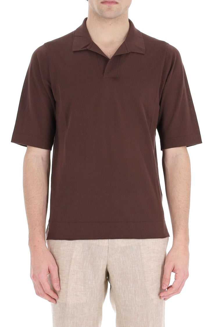 Ballantyne Fine Cotton Open Collar Polo
