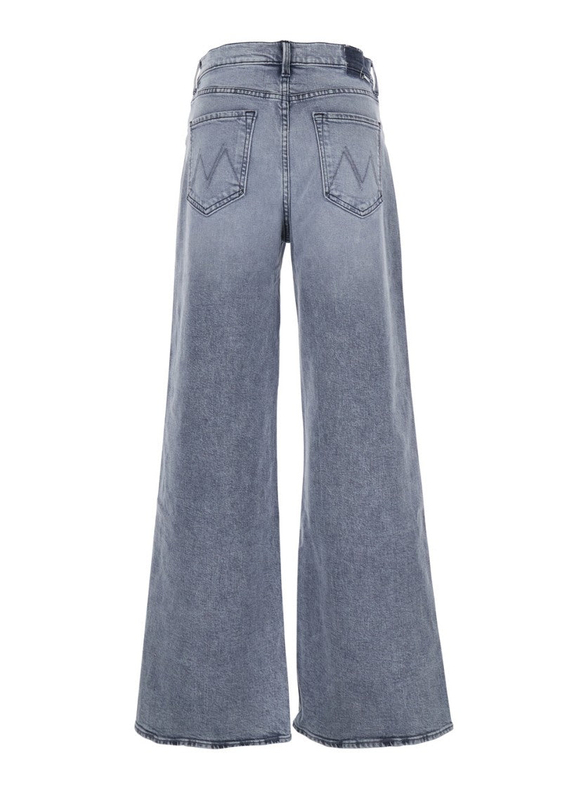 Mother Wide-Leg High-Waist Denim Jeans