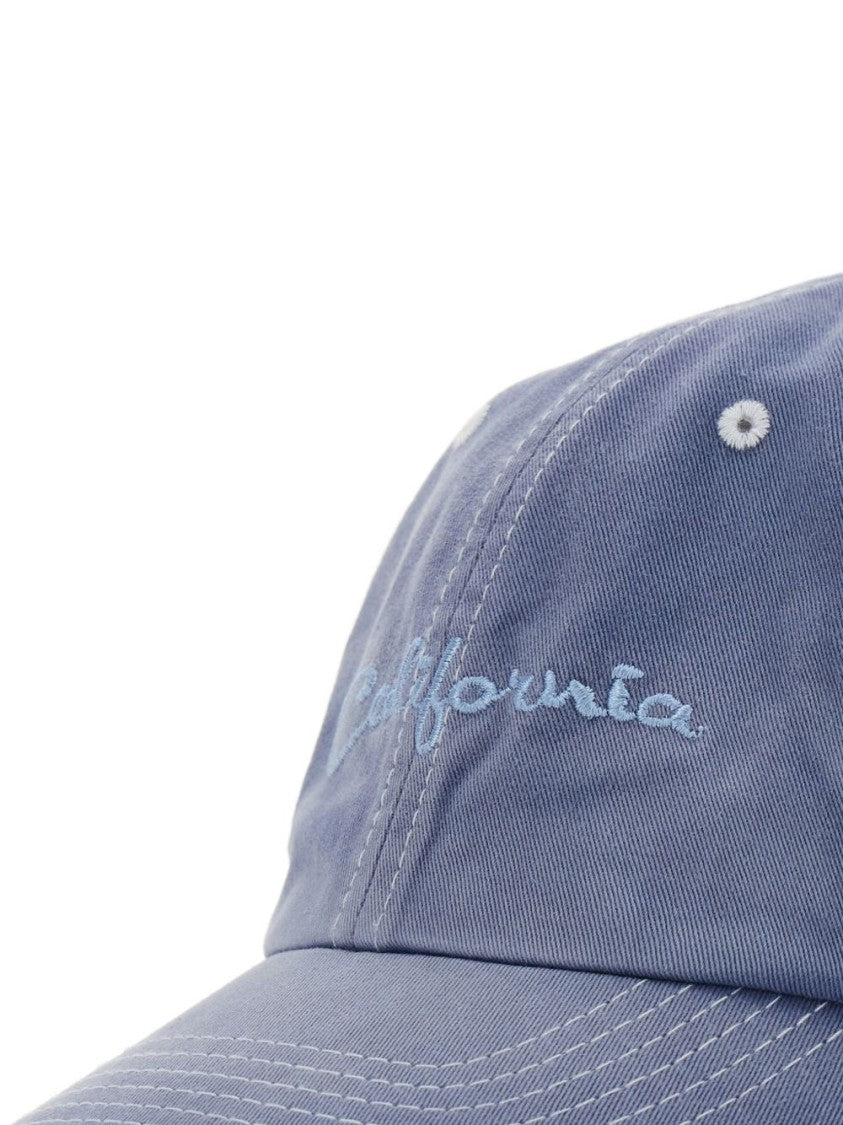 Erl California Blue Cotton Logo Hat